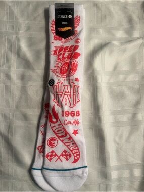 Stance hot wheels socks size large- new